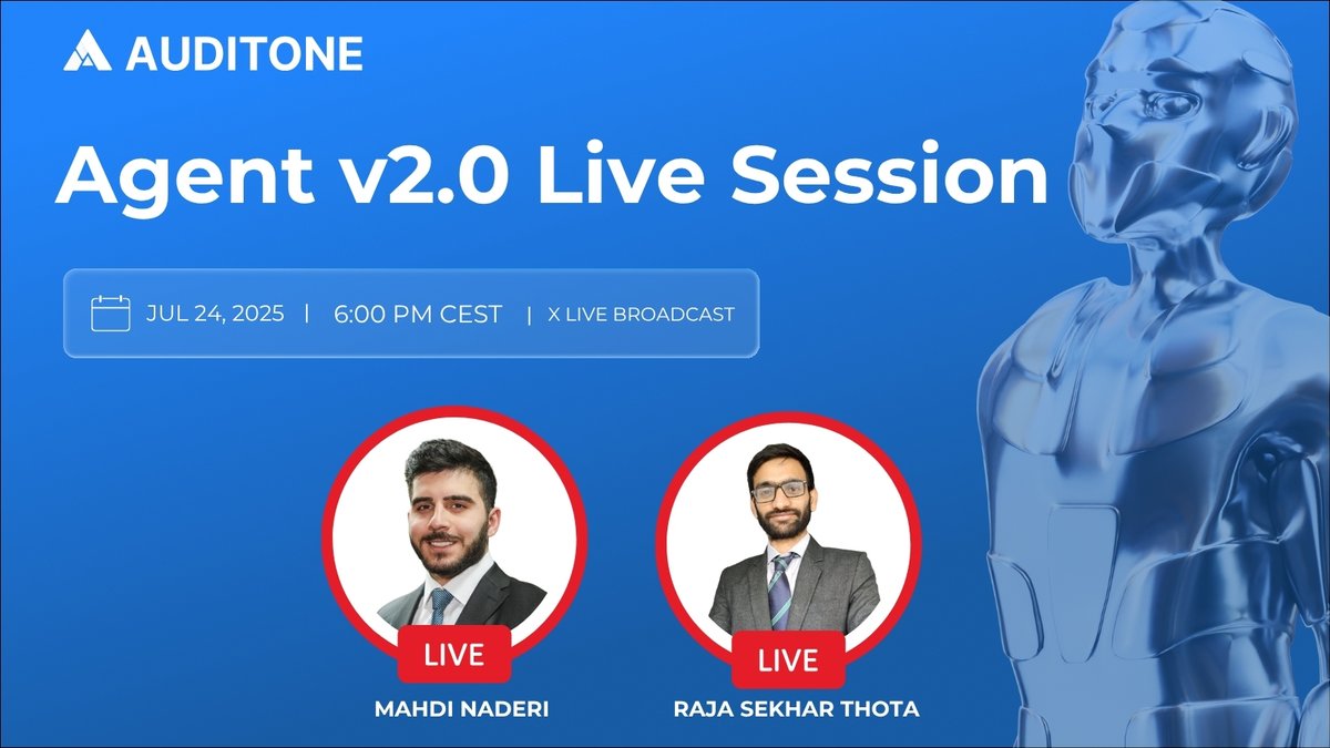AuditOne_DAO's tweet image. Reminder👀
We’re going LIVE today on X 🎥
The topic: AuditOne’s AI Agent, which is redefining secure DeFi trading. Token security scores, auto risk management, multichain support: all in one chat interface.
⏰ July 24, 6 PM CEST
👀 Don’t miss it! streaming here on X.
🔗…