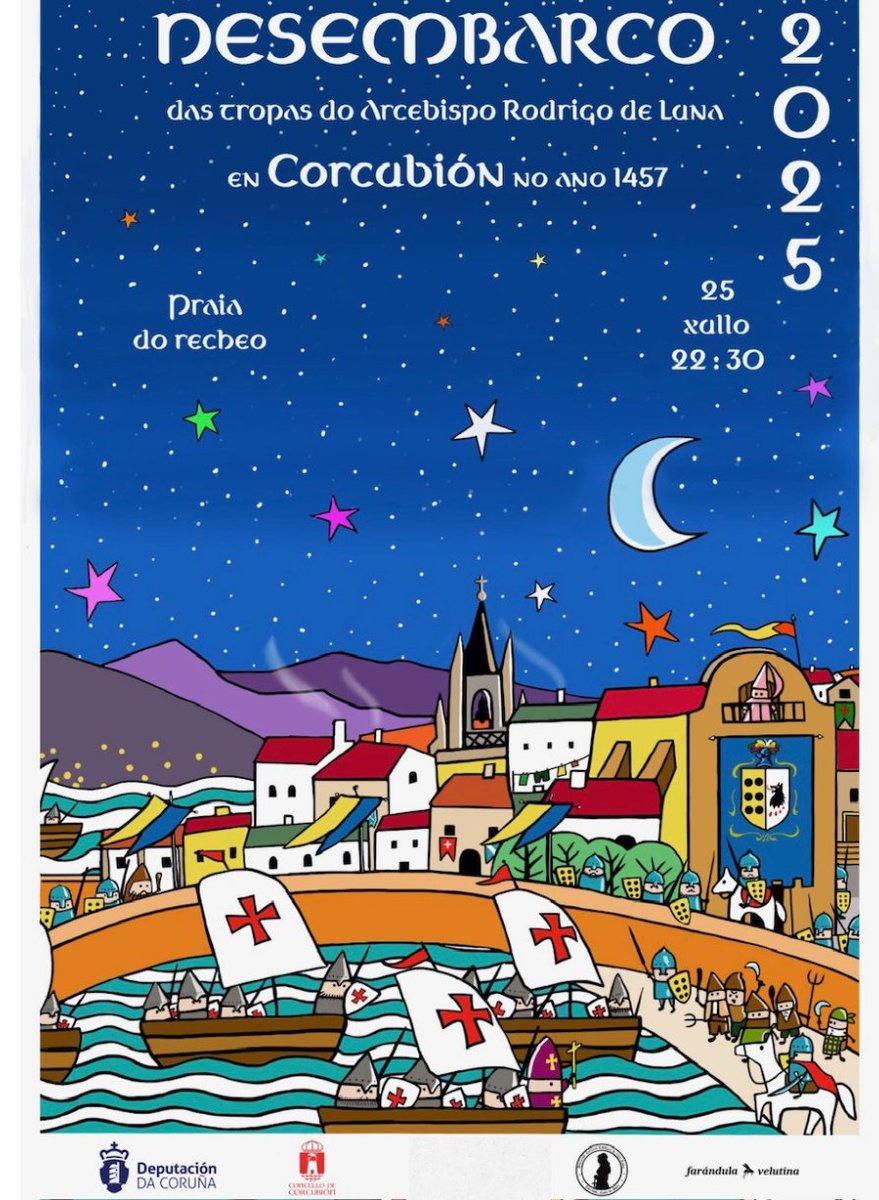 Depucoruna's tweet image. 👉 A @Depucoruna apoia os actos da recreación histórica do desembarco de Rodrigo de Luna en Corcubión.
🤝 O pleno provincial aprobou hoxe o convenio de colaboración co @corcubiongal para celebrar este evento cultural e turístico.
ℹ dacoruna.gal/novas/ficha-no…