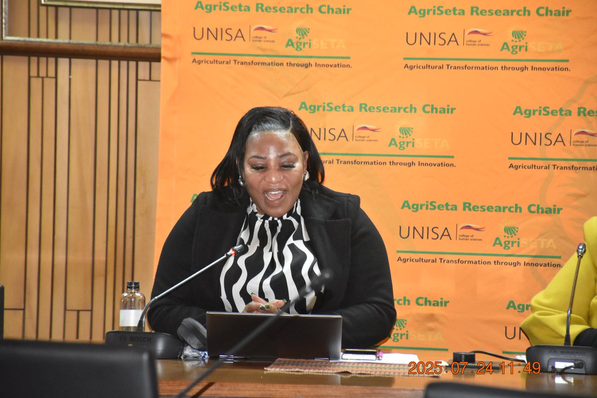 AgriSETA and the University of South Africa have signed a Memorandum of Agreement to strengthen research and innovation in agriculture. We are proud to announce Professor Mokgadi Ngoepe-Ntsoane as the AgriSETA Research Chair (AgriSETA in association with UNISA). #AgriSETA #unisa