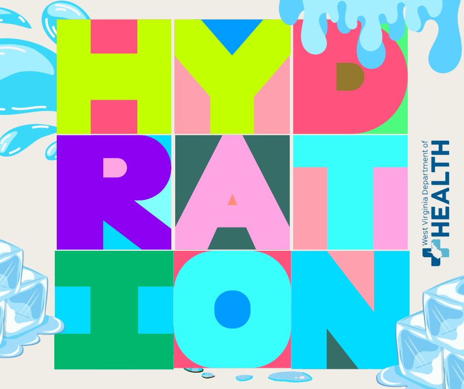 WVDeptofHealth's tweet image. Why should you drink water? 🌊 Staying properly hydrated helps with energy, focus, digestion, and even helps your joints!

#HydrationChallenge #7Days