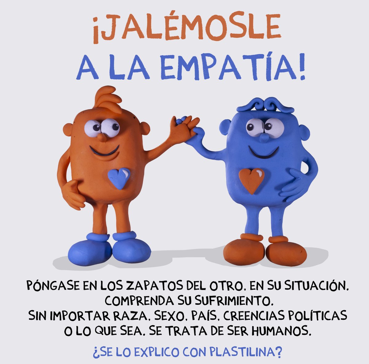 altereddie's tweet image. Si aún no entiende qué es la empatía, venga, le hago un muñequito.
Pero no se me derrita. ¡Jalémosle a la empatía! 💙🧡
