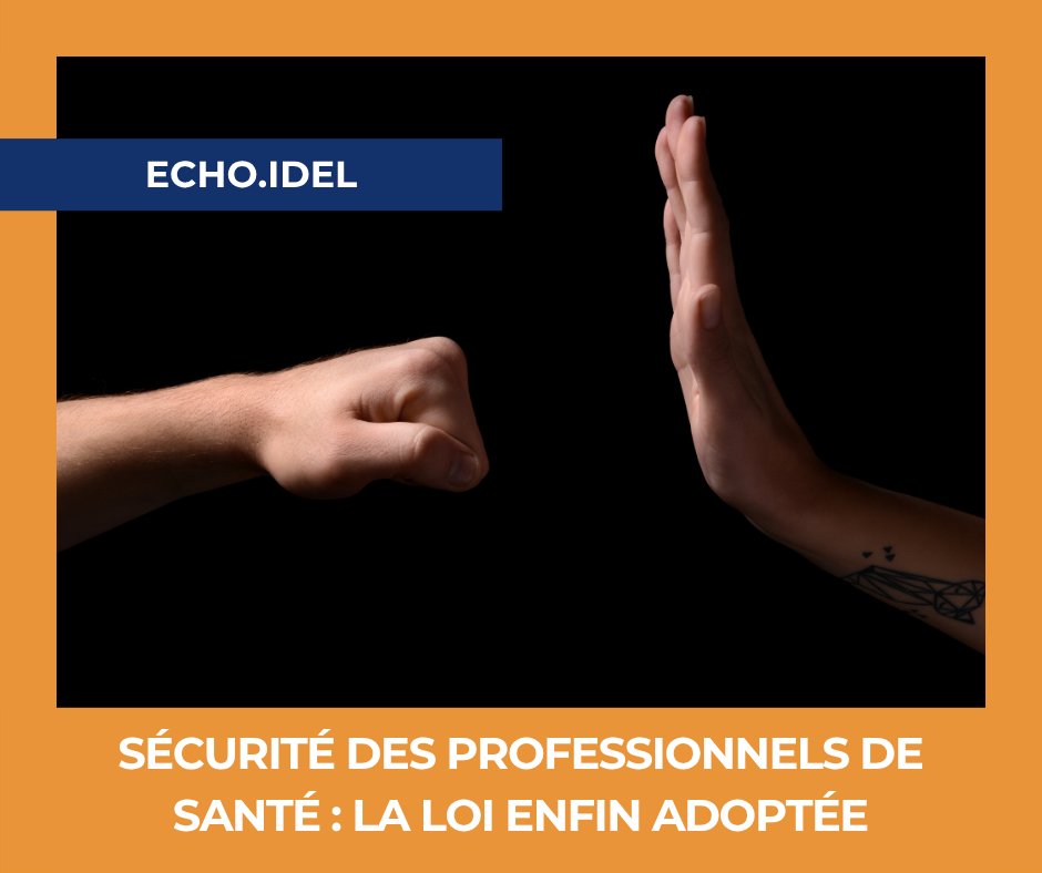[ECHO.IDEL]
#Sécurité des professionnels de #santé : la #loi enfin adoptée

Le Sniil salue ce texte qui représente une avancée attendue par la profession.

Nous restons mobilisé sur le sujet au combien important pour les #Idel.

👉 Voir l'article : sniil.fr/securite-profe…