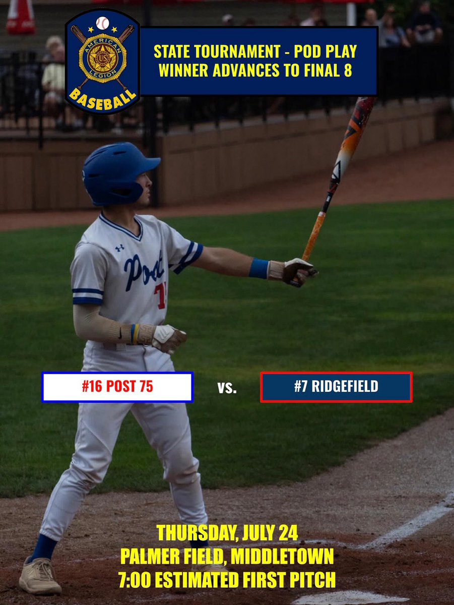 Final 8 spot on the line tonight at Palmer. #ctalbb