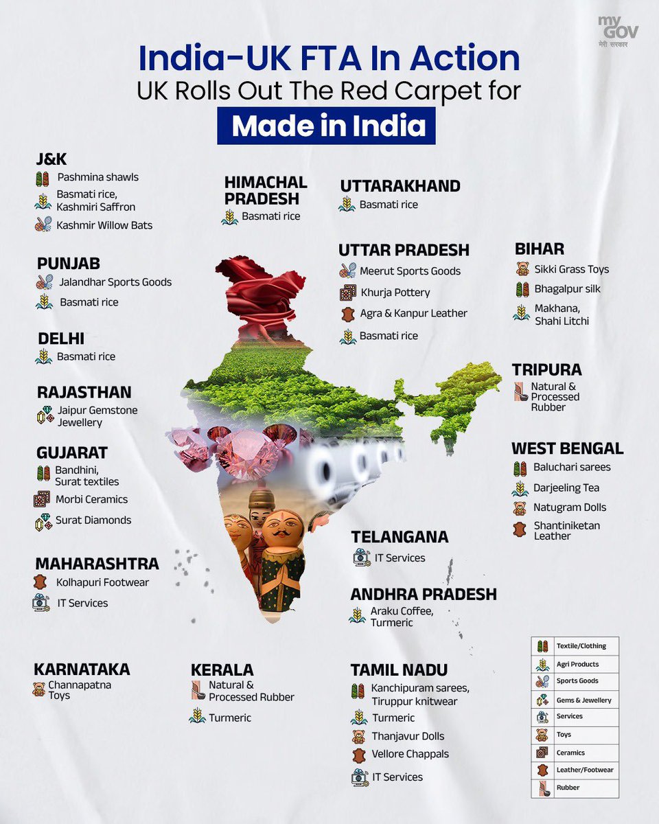 UK rolls out the red carpet for 'Made In India' 🇮🇳🇬🇧

#IndiaUKFTA