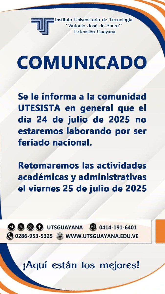 UTS Guayana (@utsguayana) on Twitter photo 