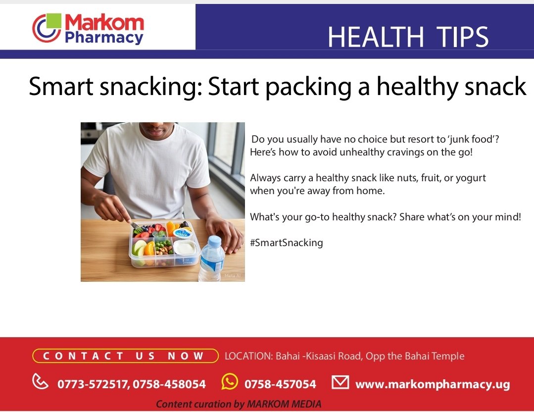 Here's how you can ditch 'Junk snacking' #HealthTip #Wellness ##MarkomPharmacy