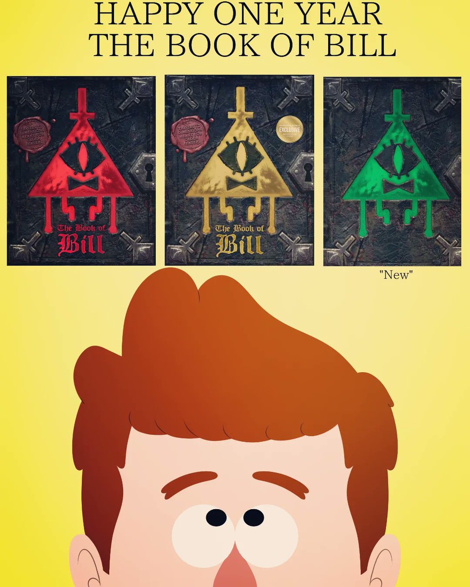 Jin_S7's tweet image. The Book of Bill turns 1 year old

#GravityFalls #TheBookOfBill