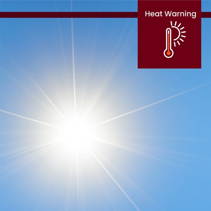 ⚠️Environment Canada has issued a heat warning for #Niagara. ✅Stay cool 💧Drink water 🌳Find shade 👥Check on loved ones (especially elderly)

For more tips and information visit niagararegion.ca/emergency/haza…