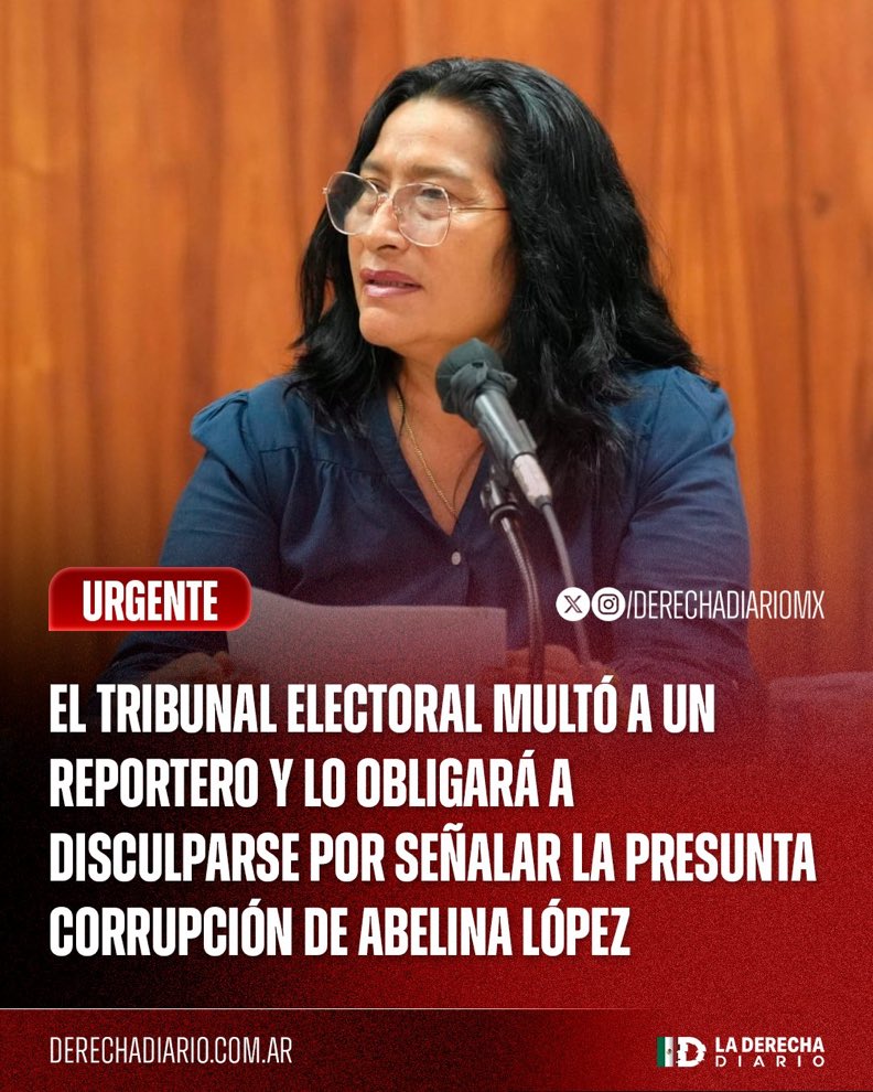 —¿Multaron al político?
—No.
—¿Entonces qué pasó?
—Multaron al reportero por preguntar sobre el tema.

Bienvenidos al México donde la corrupción se tolera, pero la verdad, se castiga y al que la cuenta, lo humillan!🚬🧐 

#4T #Abelina #Acapulco