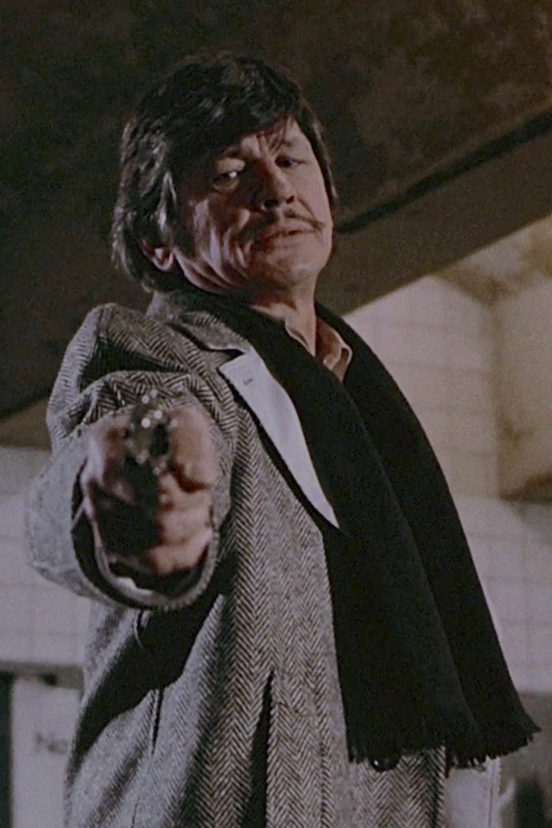 BronsonTweets9's tweet image. Death Wish premiered on this day back in 1974. Watch your back! And don't mess with my newspaper. Just trying to do the NY Times crossword puzzle on the subway!