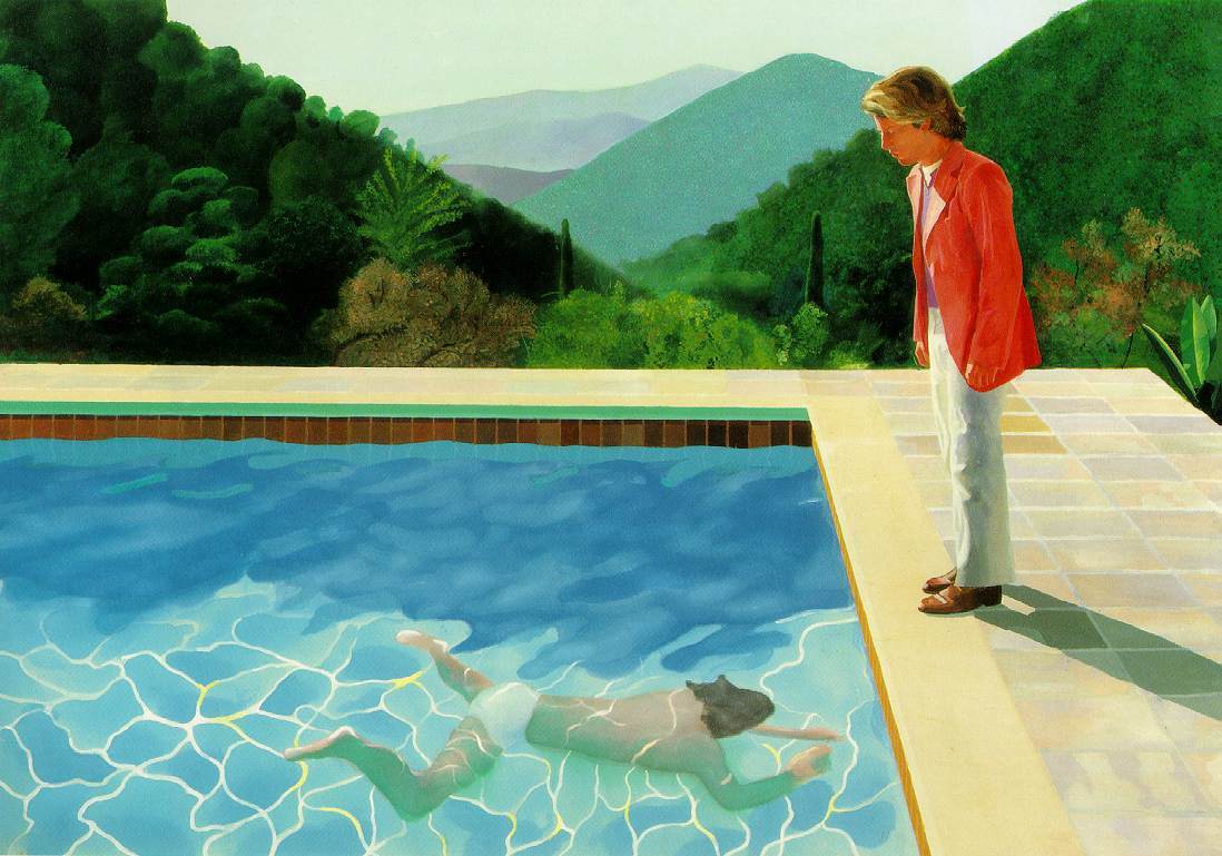 Pool. Two figures wikiart.org/en/david-hockn…