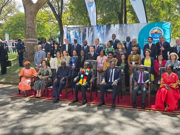 SimangalisoDub5's tweet image. Today, we gather at the Elephant Hills Hotel for the official opening of #COP15 to the Ramsar Convention on Wetlands. A pivotal moment for global collaboration in safeguarding our vital wetland ecosystems @wetlandscop15 @cop15 @CBD_COP15 @COP15Liveagenda @victoriafalls @Mug2155