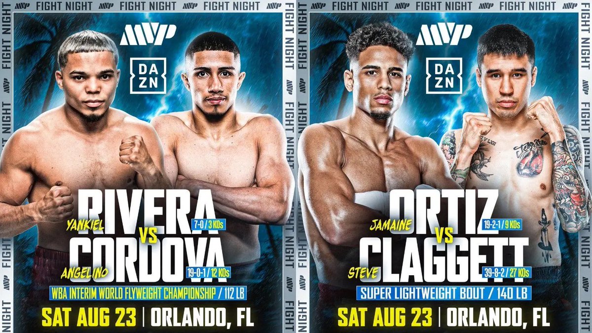 DopeDJ's tweet image. Booked my hotel just incase I decide to attend …
Y’all think this card is worth a quick trip to Orlando?
#Boxing