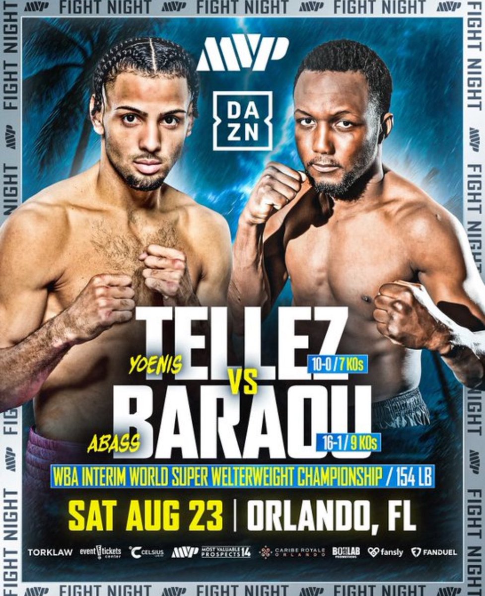 DopeDJ's tweet image. Booked my hotel just incase I decide to attend …
Y’all think this card is worth a quick trip to Orlando?
#Boxing