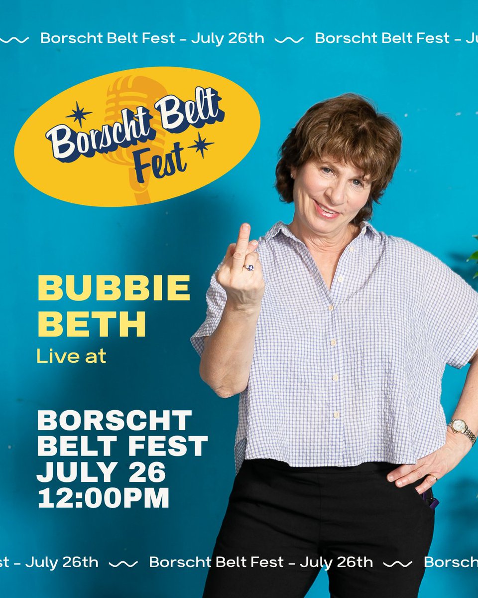 bethfarber_'s tweet image. Come see me be serious. Seriously funny.
Saturday 12:00pm at the Borscht Belt Fest @borschtbelt !

See you there 👏🏼 
Tickets: borschtbeltmuseum.standuptix.com/events/borscht…

#standupcomedy #comedyshow