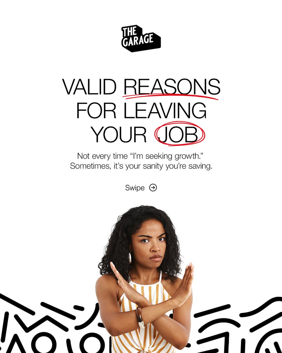 Valid Reasons For Leaving Your Job.

Before you resign, consider these valid reasons for leaving your job.🫵