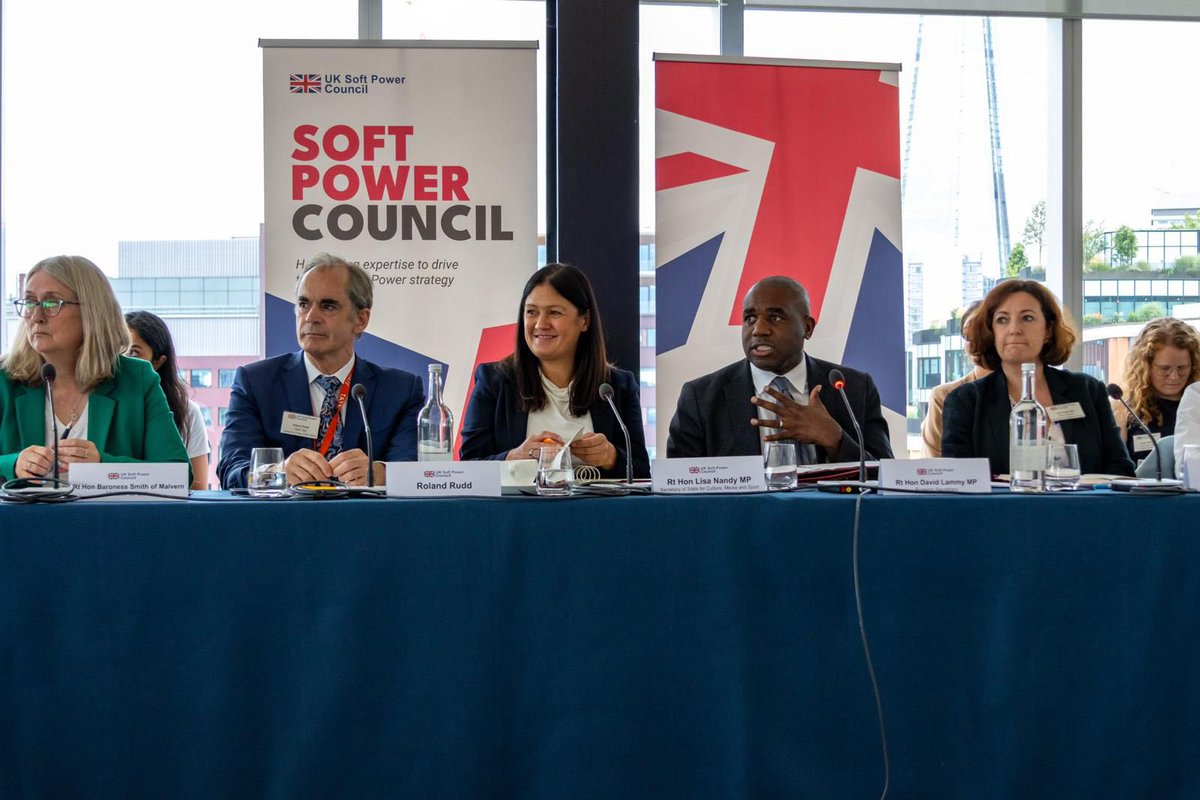 British galleries like <a href="/Tate/">Tate</a> reach >5 million people each year, creating connections that drive tourism, trade &amp; trust. 

Yesterday, I chaired the Soft Power Council, working with a range of world-leading organisations to enhance UK economic growth and influence.