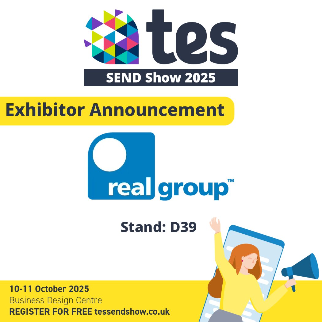 SENDShowUK's tweet image. We&apos;re thrilled to welcome @RealTrainingUK to #TesSENDShow2025! 🥳

🔗Find out more here 👉realgroup.co.uk
🎟️Register for FREE here 👉ow.ly/of5G50VVwPp