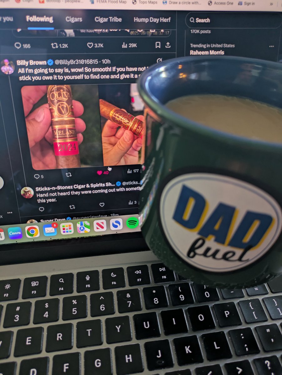 Chris S (@mobilecigarbox) on Twitter photo My guy <a href="/BillyBr31016815/">Billy Brown</a> throwin' it down with an Oliva Melania Serie V 2024. That's one I've yet to try.
It's consecutive coffee picture day 144. I need to start thinking about day 365. I need a big, fancy coffee for that day. 🤨 My guy <a href="/BillyBr31016815/">Billy Brown</a> throwin' it down with an Oliva Melania Serie V 2024. That's one I've yet to try.
It's consecutive coffee picture day 144. I need to start thinking about day 365. I need a big, fancy coffee for that day. 🤨