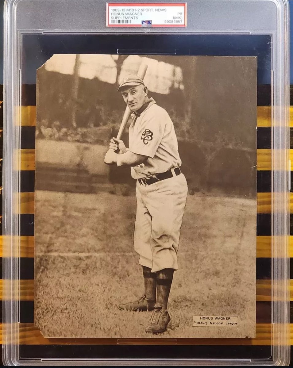 CardsStory's tweet image. Making this available. Absolutely stunning 1909-13 M101-2 Sporting News Supplement of Honus Wagner
I’m asking $2,550 shipped