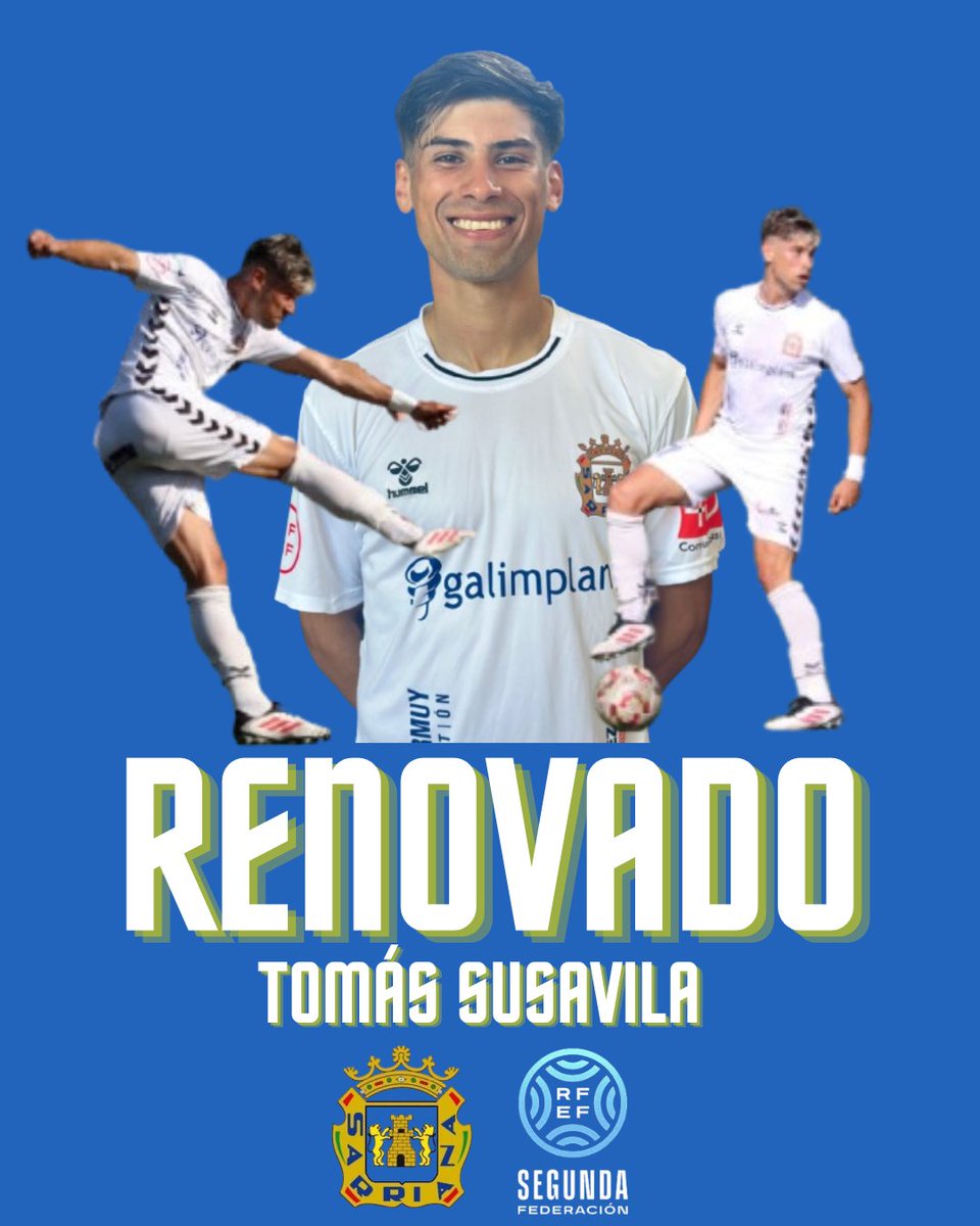 SDSarriana's tweet photo. 🔥 A velocidade na banda dereita de Tomás Susavila permanecerá na Segunda RFEF coa Sarriana

⚡Capaz de dominar todo o carril con intensidade, bo golpeo e un gran traballo en ambos lados do campo https://t.co/UDxKVZupbB