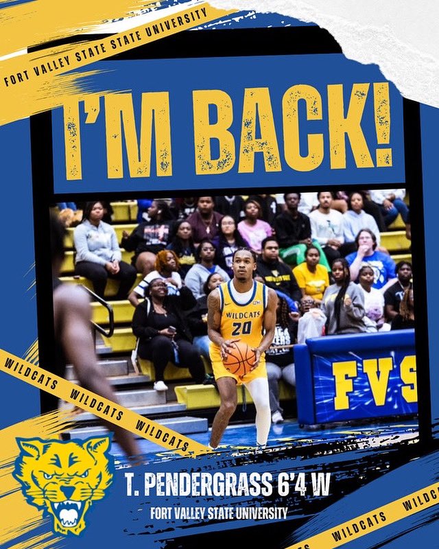 fvsubball's tweet image. π Heβs Back
Tyler Pendergrass returns for another season with the Wildcats! πΎ
The 6β4β wing from Tucker, GA brings athleticism, energy & defensive versatility.
Known for his explosive first step & multi-positional defense, Tyler is ready to make an impact this season!