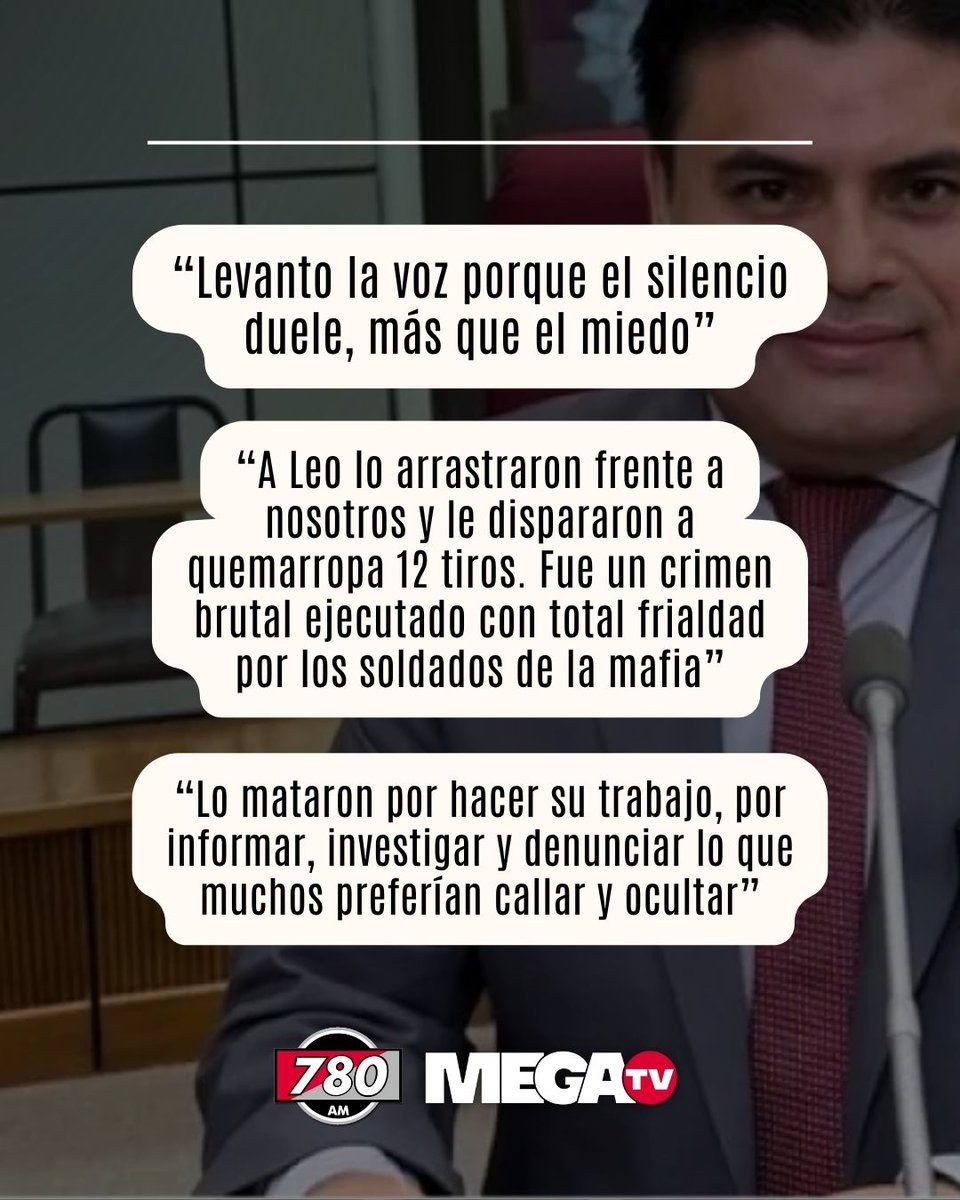 🔺LAS FRASES MÁS FUERTES DE LA VIUDA DE LEO VERAS🔻

📢Cinthia González rompió el silencio y acusó al diputado Santiago Benítez de mediar para favorecer a “Cachorrão”

#780AM <a href="/Megatv_py/">MEGA TV</a>