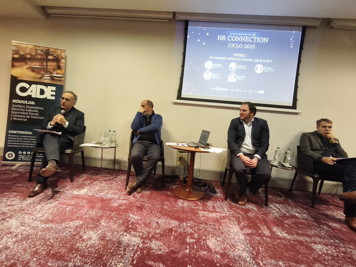 MTSSuy's tweet image. El subsecretario @barrettoghione participa de un desayuno en el marco del ciclo HR Connection organizado por @GestionHumanaUy, donde se intercambiará sobre distintos aspectos del Convenio 158 de la OIT sobre la terminación de la relación de trabajo.