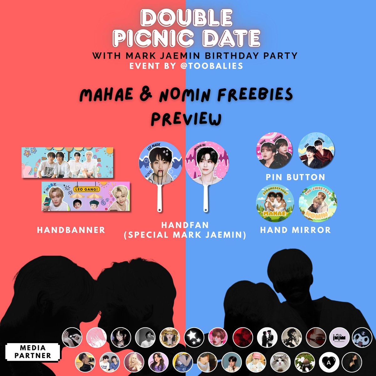 ᡣ𐭩DOUBLE PICNIC DATE MAHAEIST x NOMINIST WITH BIRTHDAY PARTY MARK LEE AND JAEMIN NA by <a href="/toobalies/">TOOBALIES</a> ᡣ𐭩

📅 Sunday, 27 July 2025
⏰15.00
📍TEBET ECO PARK
💵 35k

⬇️LINK REGIST⬇️
bit.ly/doublepicnicda… 

✨Lets have fun and make a beautiful memories with mahaeist n’ nominist💛✨