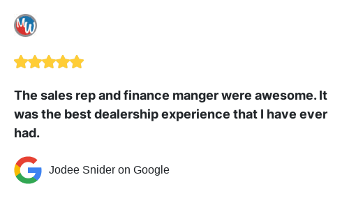 We just received a great review on Google. Thank you Jodee Snider!