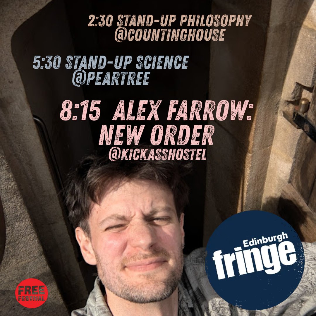 I'm up at the #edfringe25 Come say hi x