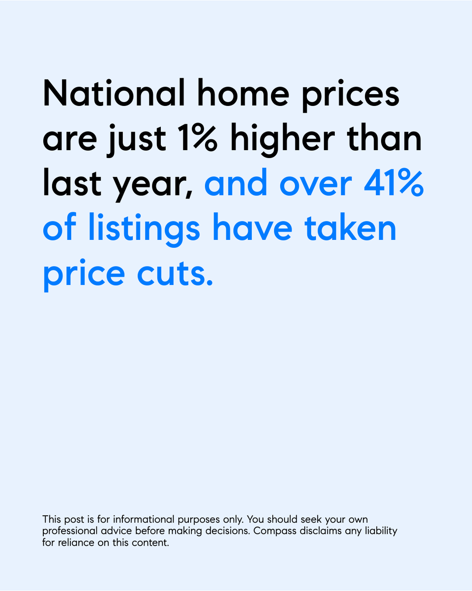 MauricioJBarba's tweet image. With housing inventory up significantly across the country and 41% of active listings seeing price reductions, buyers are more likely to be selective and price-sensitive than they have been in recent years.

#MiamiSignatureHomes #compassrealestate #miamirealestate #coralgables