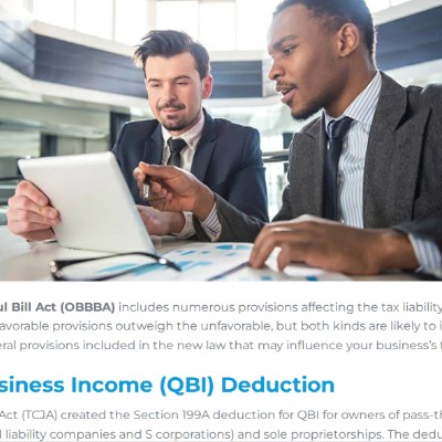 The OBBBA makes bonus depreciation &amp; the QBI deduction permanent — great news for business owners planning long-term! bit.ly/40rwyIh