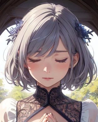 nekotate222's tweet image. 「祈り」

#AI癒やし部