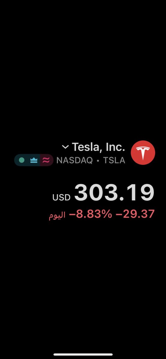 كان صرحاً من خيالٍ فهوى 🎯

$TSLA
