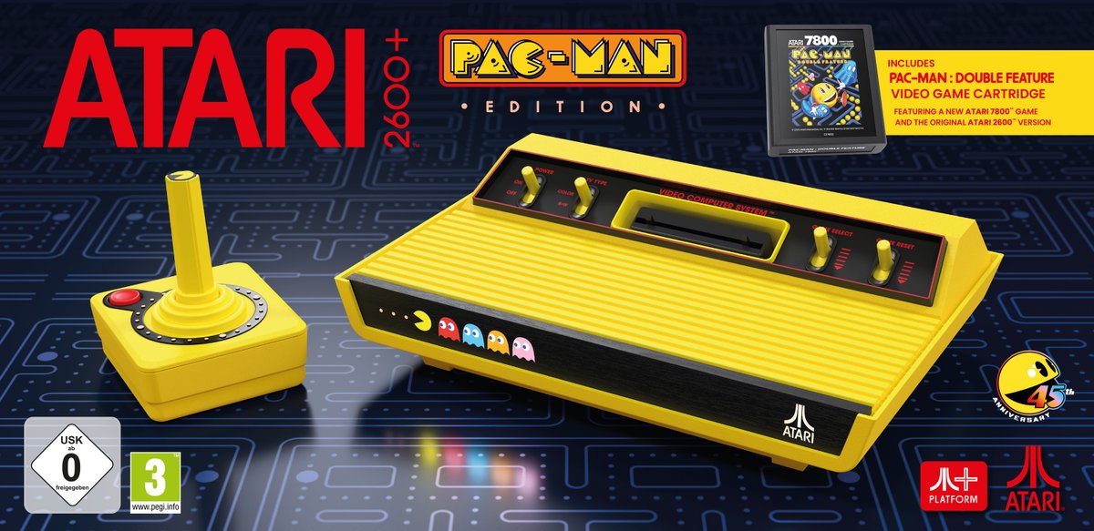 game_collection's tweet image. THIS RETRO ARRIVAL PACS A PUNCH! 😍
Take your first look at the Atari 2600 Pacman Edition and 2600 Pacman Joysticks!
No, this is not some kind of retro fever dream! These are soon bursting onto the TGC scene!
🪧 Release date 31st October 2025!
🛒 Pre-order this week!
What are…