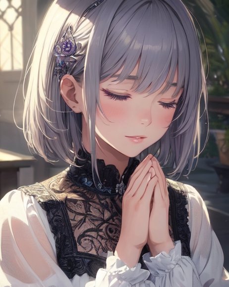 nekotate222's tweet image. 「祈り」

#AI癒やし部
