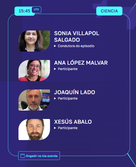 Depucoruna's tweet image. 🔬 En Galicia contamos con algúns dos científicos máis reputados nas súas áreas de investigación.
👥 No Maratón de Galeguidades contamos con Ana López Malvar, Joaquín Lado e Xesús Abalo para divulgar ciencia en galego.
Presta atención a esta ponencia 🔗 youtube.com/watch?v=EWFErH…