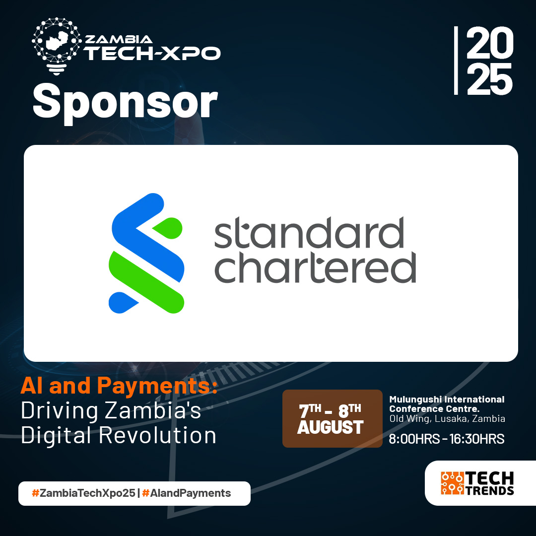 techtrends_zm's tweet image. We’re proud to welcome Standard Chartered Bank Zambia as a sponsor of Zambia Tech-Xpo 2025!
A global leader in financial services, Standard Chartered continues to drive transformational change in payments by delivering fast, secure, and inclusive solutions that support…