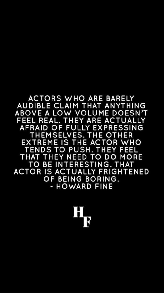 HowardLFine's tweet image. #actingclass