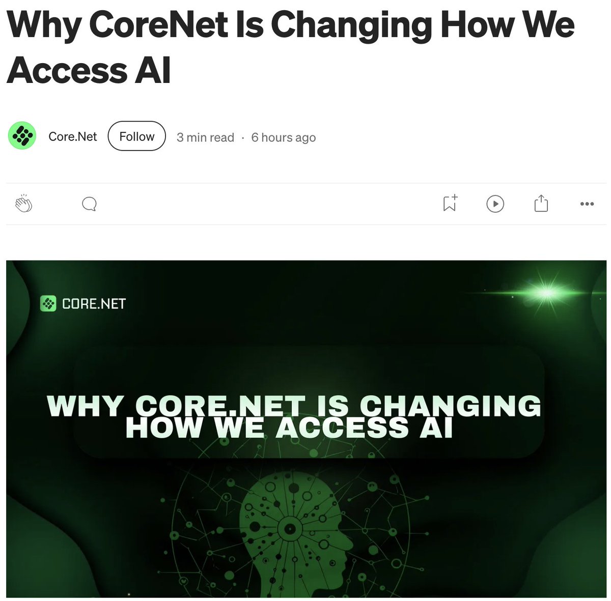 🔓 Why is everyone talking about #CoreNet?

Because we’re not just accessing AI—we’re owning it.

No logins. No subscriptions. Just your wallet, and the freedom to build.

🚀 New Medium article now live:
“Why CoreNet Is Changing How We Access AI”
👉 [medium.com/@Core.Net/why-…]

#AI