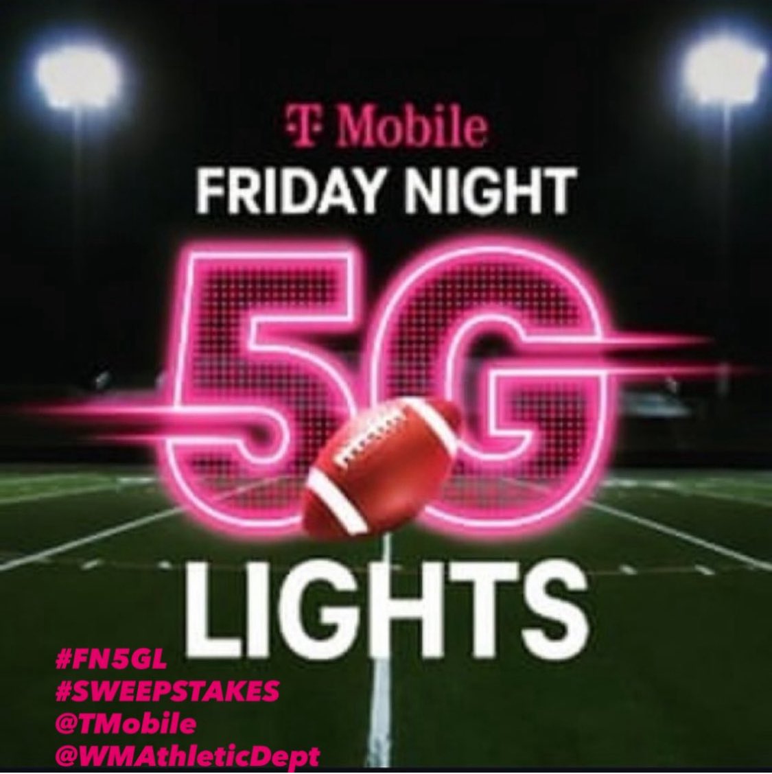 TrackWm's tweet image. Please keep reposting for a chance for us to win.
#FN5GL
#SWEEPSTAKES
@tmobile
@wmathleticdept
