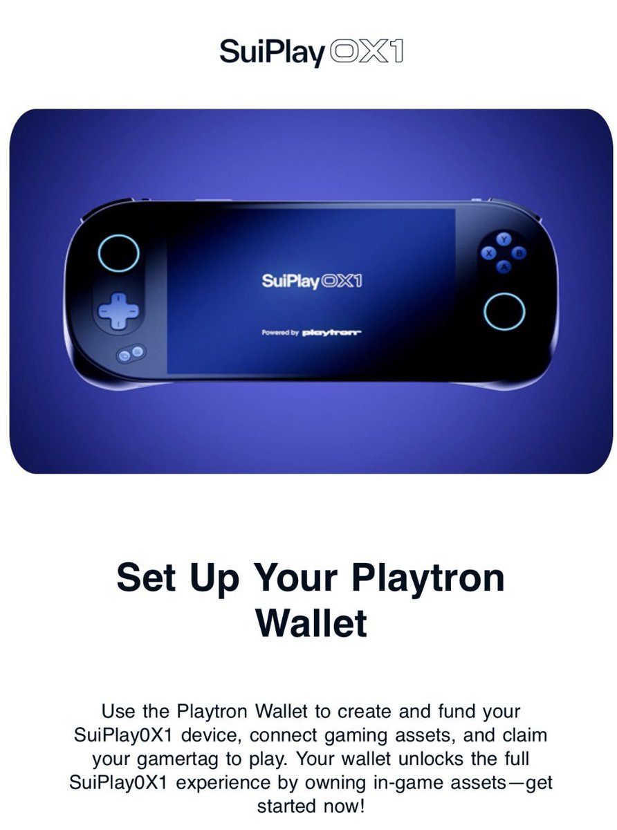SuiNetworkBr's tweet image. Suiplay holders, cheque seu email!
@PLAYTR0N Wallet já está disponivel, basta acessar:
🔗wallet.playtron.one
Conecte sua conta @SuiPlay
Crie seu Handle @ play
Link suas wallets tambem (Sui, EVM. SOL)
Importante: crie uma wallet separada para o Sui Play, com uma seed nova…