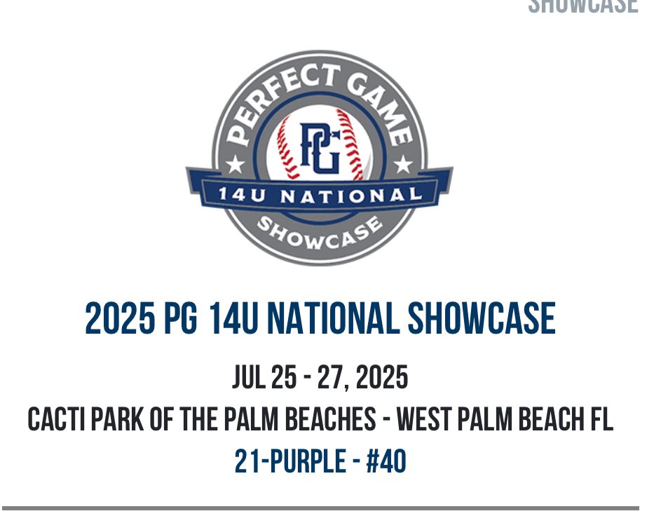 Ready to compete <a href="/PerfectGameUSA/">Perfect Game USA</a> national showcase. <a href="/21_loganDalton/">Logan Dalton</a> <a href="/WowFactorNation/">Wow Factor Baseball</a> <a href="/CBAColtsBASE/">CBA Colts Baseball</a> <a href="/WowFactorNation/">Wow Factor Baseball</a> <a href="/_chrissparber/">Chris Sparber</a> <a href="/PG_Scouting/">Perfect Game Scout</a> <a href="/PGShowcases/">PG Showcases</a>
