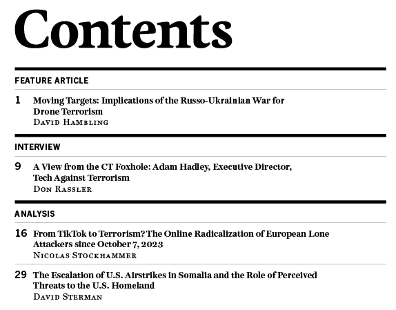CTCWP's tweet image. NEW Release - The July issue of CTC Sentinel is out now: ctc.westpoint.edu/july-2025/