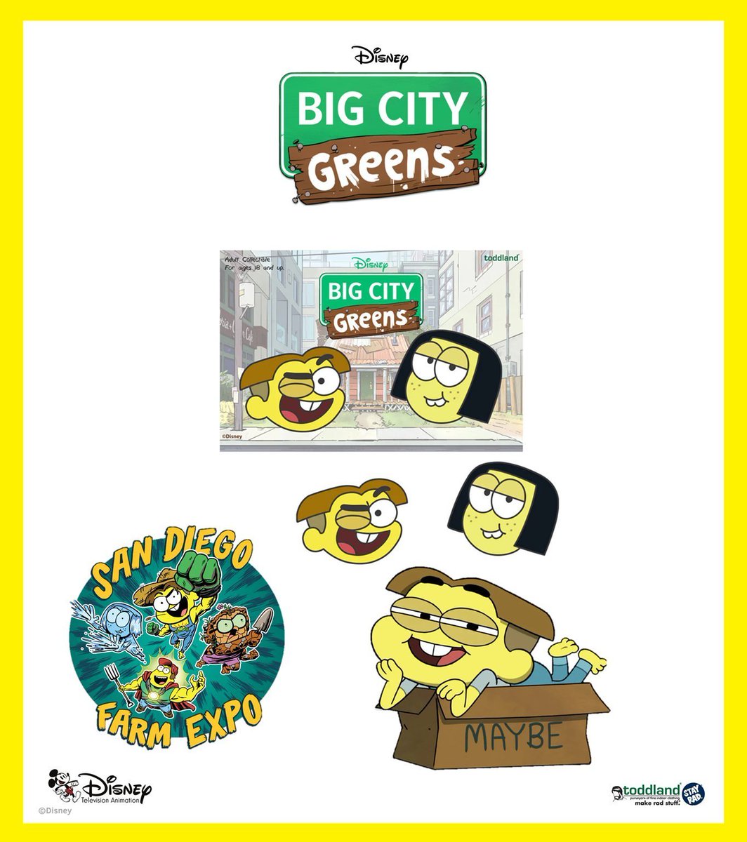 DTVA News (@dtvanews) on Twitter photo Let's get hype with a first look to some of the "BIG CITY GREENS" merchandise from <a href="/toddlandstore/">toddland #stayrad®</a>.
Wave 1 includes shirts, pins and stickers with original artwork by Chris Houghton, Raj Brueggemann, Kristen Gish, Kiana Khansmith and more.
toddland.com/collections/cu…
#BigCityGreens Let's get hype with a first look to some of the "BIG CITY GREENS" merchandise from <a href="/toddlandstore/">toddland #stayrad®</a>.
Wave 1 includes shirts, pins and stickers with original artwork by Chris Houghton, Raj Brueggemann, Kristen Gish, Kiana Khansmith and more.
toddland.com/collections/cu…
#BigCityGreens
