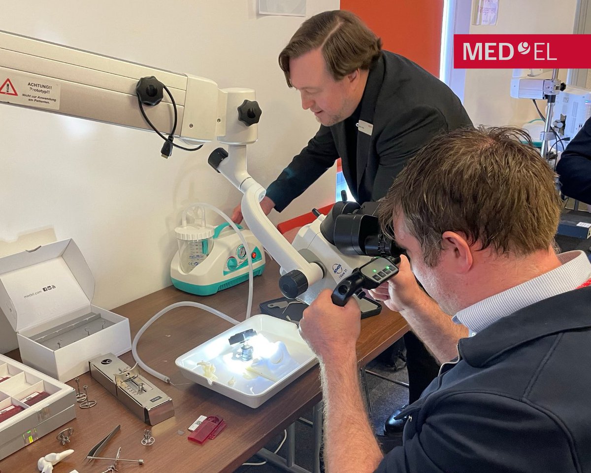 Local ENT surgeons attended our hands-on workshop in Manchester to explore OTOARM &amp; OTODRIVE - CI technologies that support greater precision during electrode insertion 👂  

🔗 medel.pro/products/surgi…