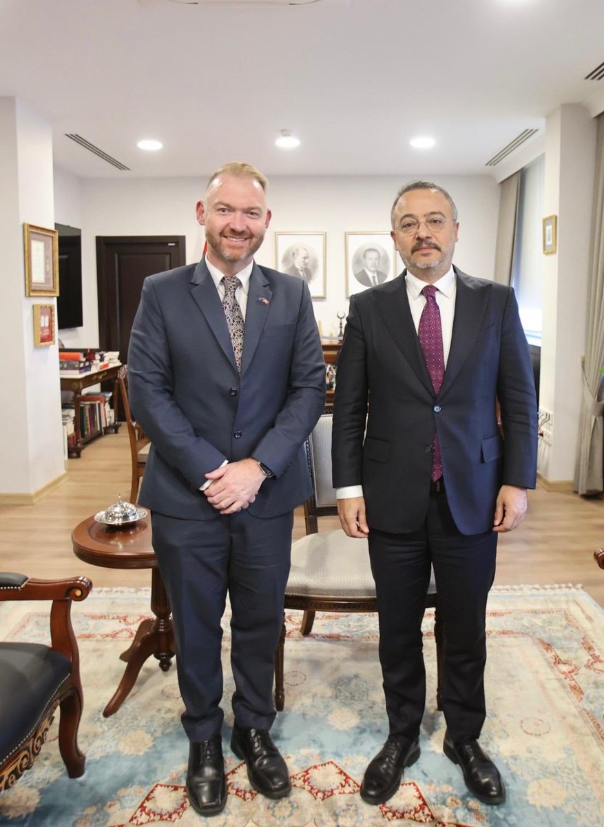 TC_Disisleri's tweet image. Bakan Yardımcımız Nuh Yılmaz, Yeni Zelanda’nın Ankara Büyükelçisi Greg David Lewis ile biraraya geldi.

Görüşmede, ikili ilişkilerimizin yanısıra bölgesel konular hakkında görüş alışverişinde bulunuldu.