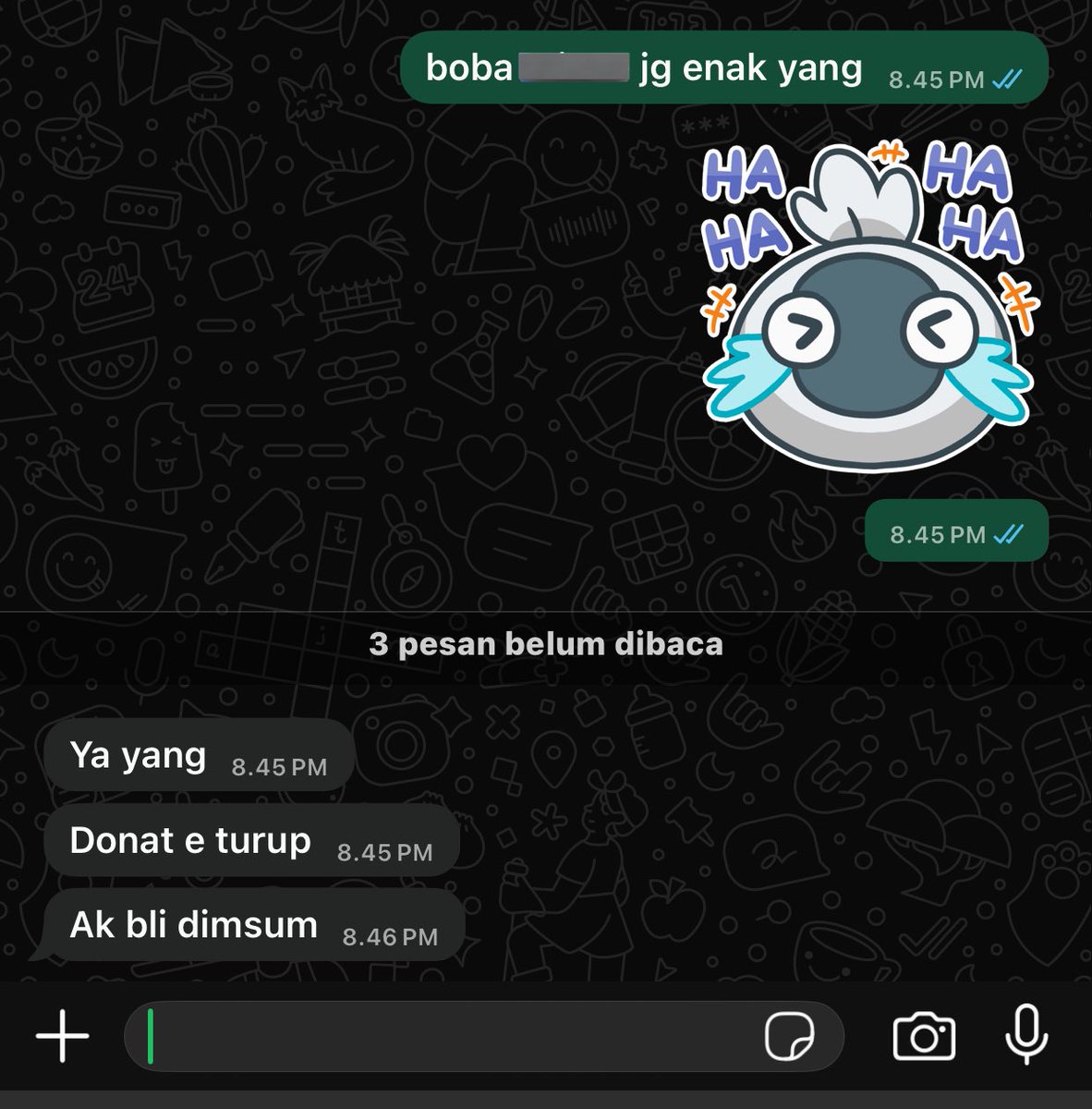 π π π (@extposure) on Twitter photo suamiku pulang kerja
π¦π»: yang mau donat?
π©π»: mana?
π¦π»: ya aku beli dulu
π©π»: mau
π¦π»: apalagi? wa aja ya
lucu bgttt grgr kmrn hamil disuruh diet, skrg dia beliin apa yg gaboleh aku makan kmrn selama hamilπ
kulkas aja msh full stock jajanan, katanya busui hrs happy terusππ©· suamiku pulang kerja
π¦π»: yang mau donat?
π©π»: mana?
π¦π»: ya aku beli dulu
π©π»: mau
π¦π»: apalagi? wa aja ya
lucu bgttt grgr kmrn hamil disuruh diet, skrg dia beliin apa yg gaboleh aku makan kmrn selama hamilπ
kulkas aja msh full stock jajanan, katanya busui hrs happy terusππ©·