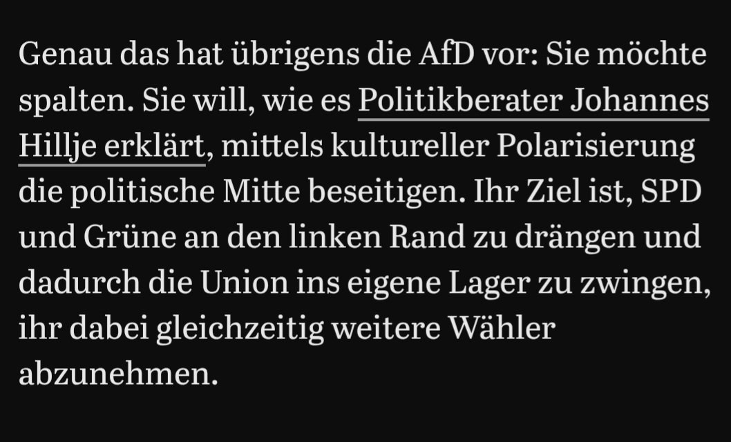 Genau das! Leider merken es zu wenige.